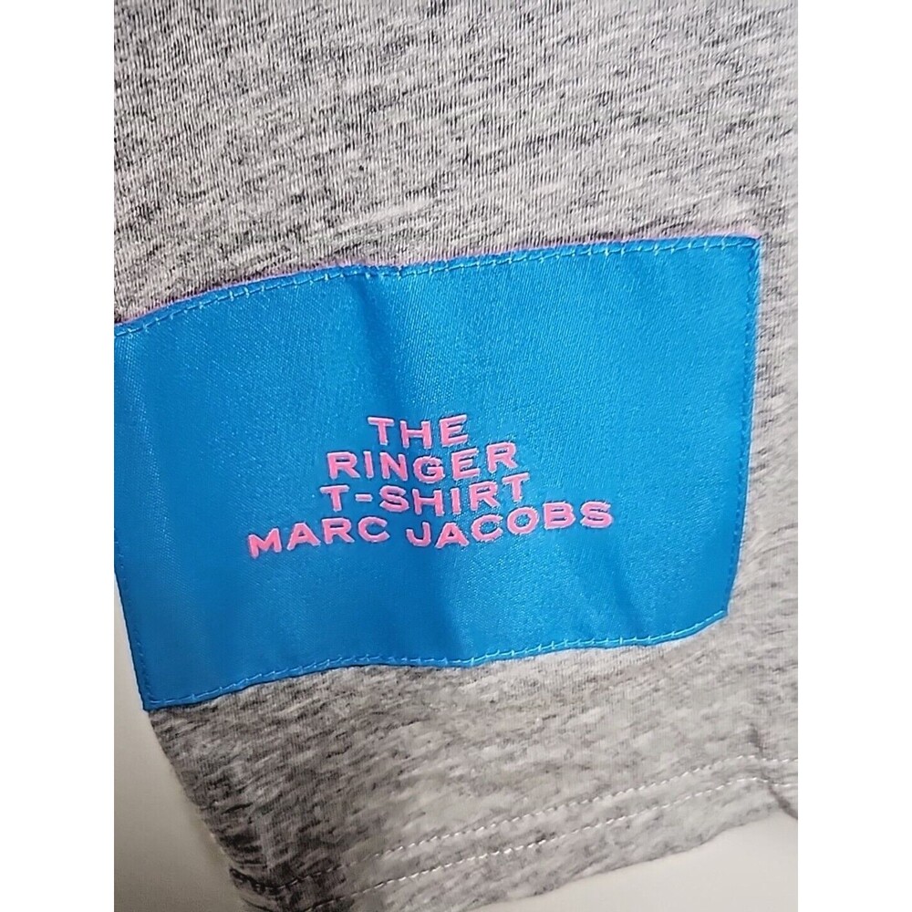 Marc Jacobs the ringer t shirt Gray/Blue Pink Womens Xs EUC - Picture 5 of 6